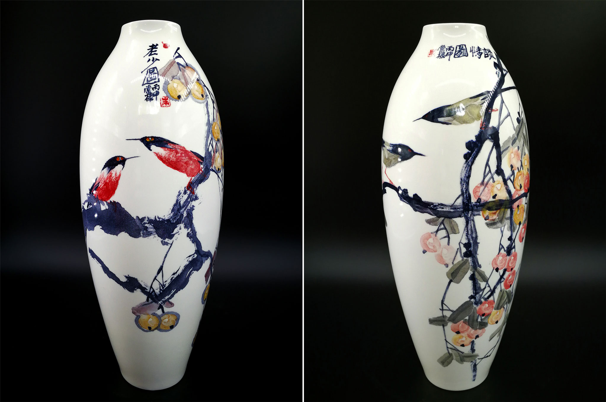 朱常棣 青竹瓶 450mm 老少圖 談情圖.jpg