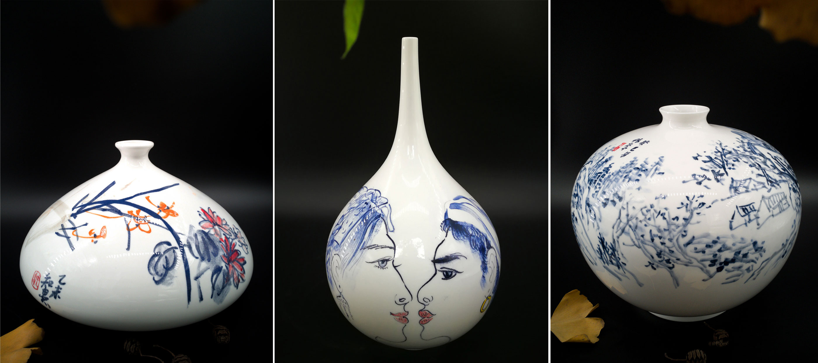 沈知愚 海螺瓶 楊瑞洪 易水瓶 280mm 沈作常 盛世平安瓶.jpg